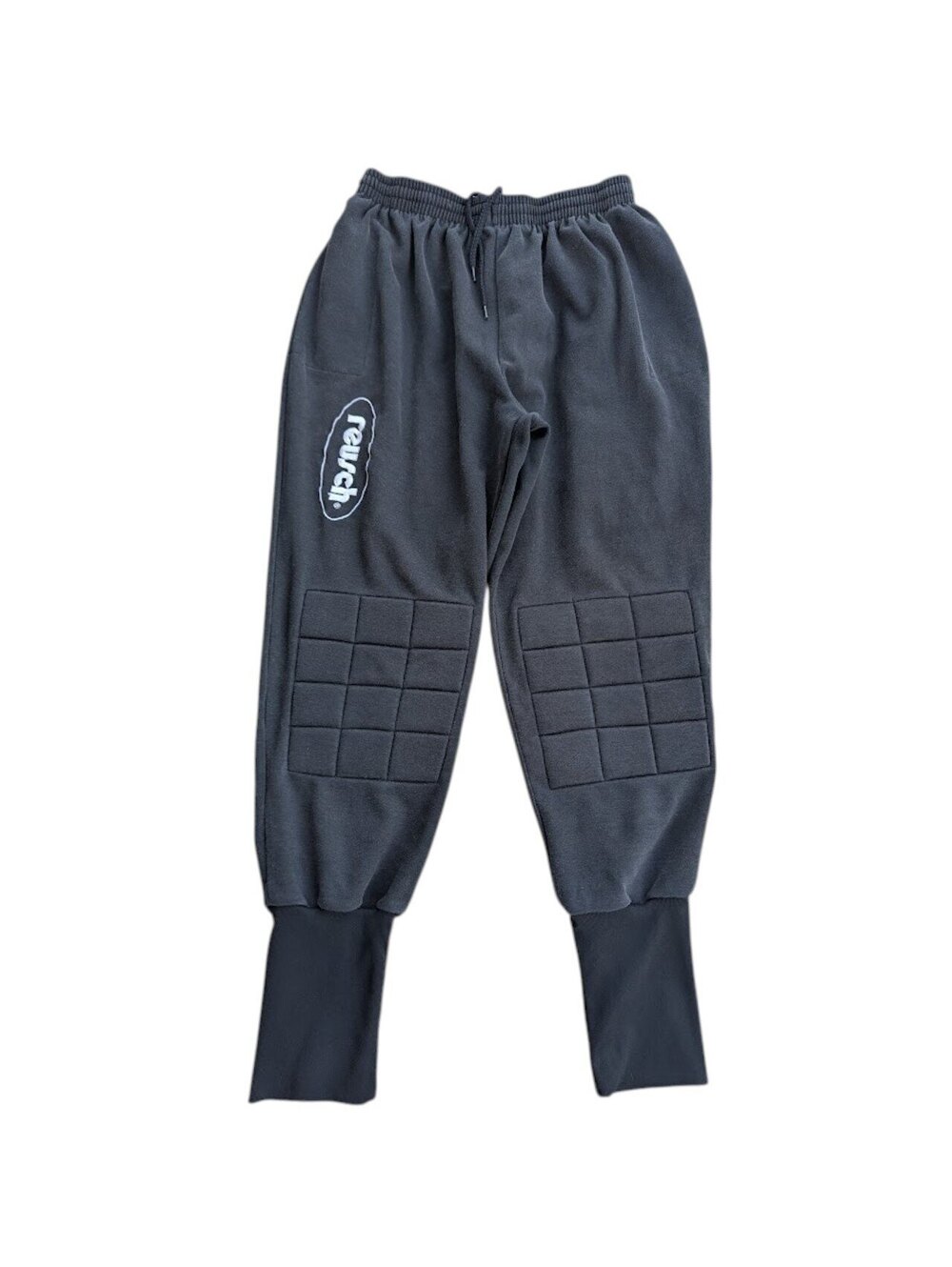 Reusch Mens L Black Y2K Padded Knee Soccer Goalkeeper Sweatpants Jogger Pants